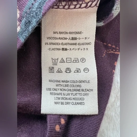 Free People Glenside Floral Print Blouse Top Tunic Size Medium - Picture 7 of 9